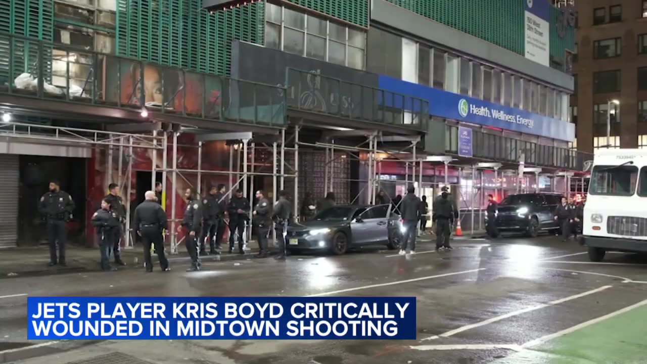 Jets player Kris Boyd critically wounded in Midtown shooting