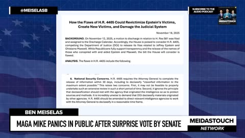 MAGA Mike PANICS IN PUBLIC as GOP Senate BETRAYS HIM