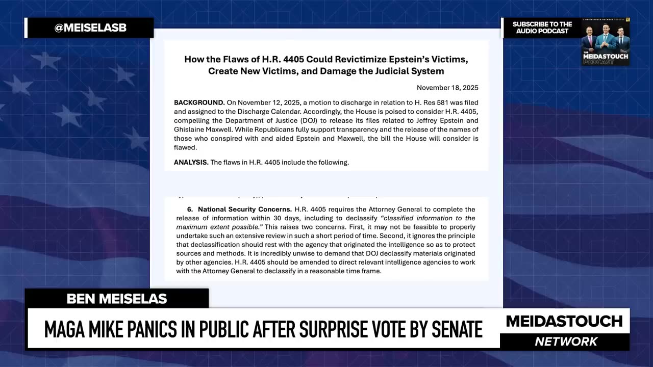 MAGA Mike PANICS IN PUBLIC as GOP Senate BETRAYS HIM