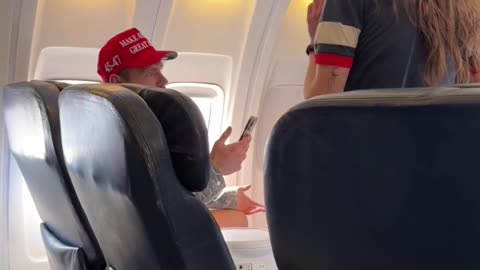 Rude woman stops man sitting in first class seat he paid for! 😱…