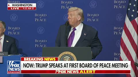 Trump Roasts AOC at Board of Peace Event