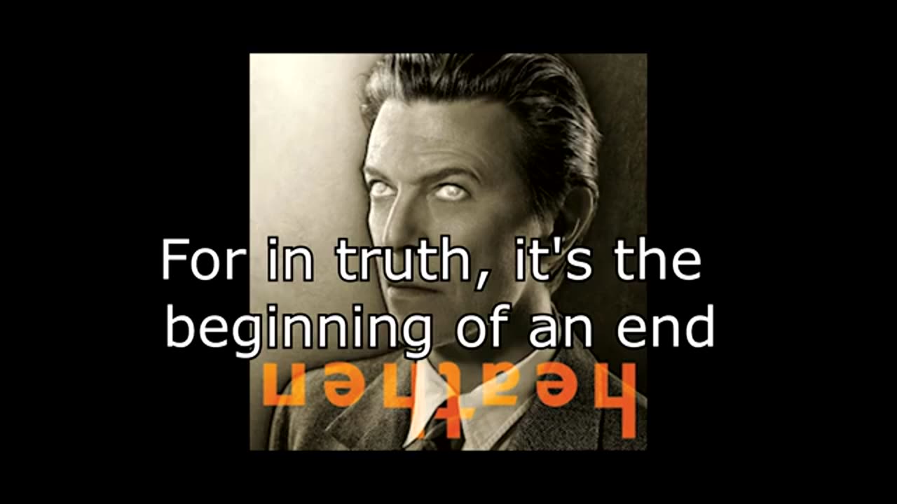 David Bowie - Sunday (2002)(Lyric Video)