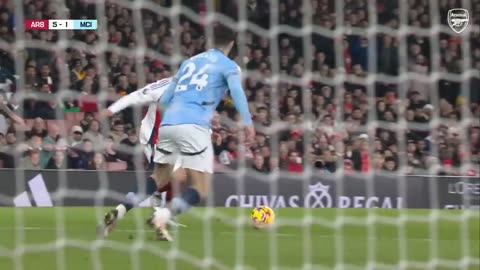 HIGHLIGHTS Arsenal vs Manchester City (5-1) Odegaard, Partey, Lewis-Skel