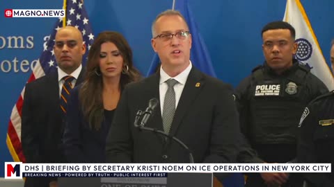 🚨 DHS Sec. Kristi Noem Holds Briefing on ICE Operations and Deportations in New York [LIVE]