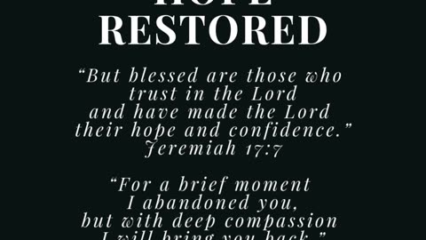 Hope Restored