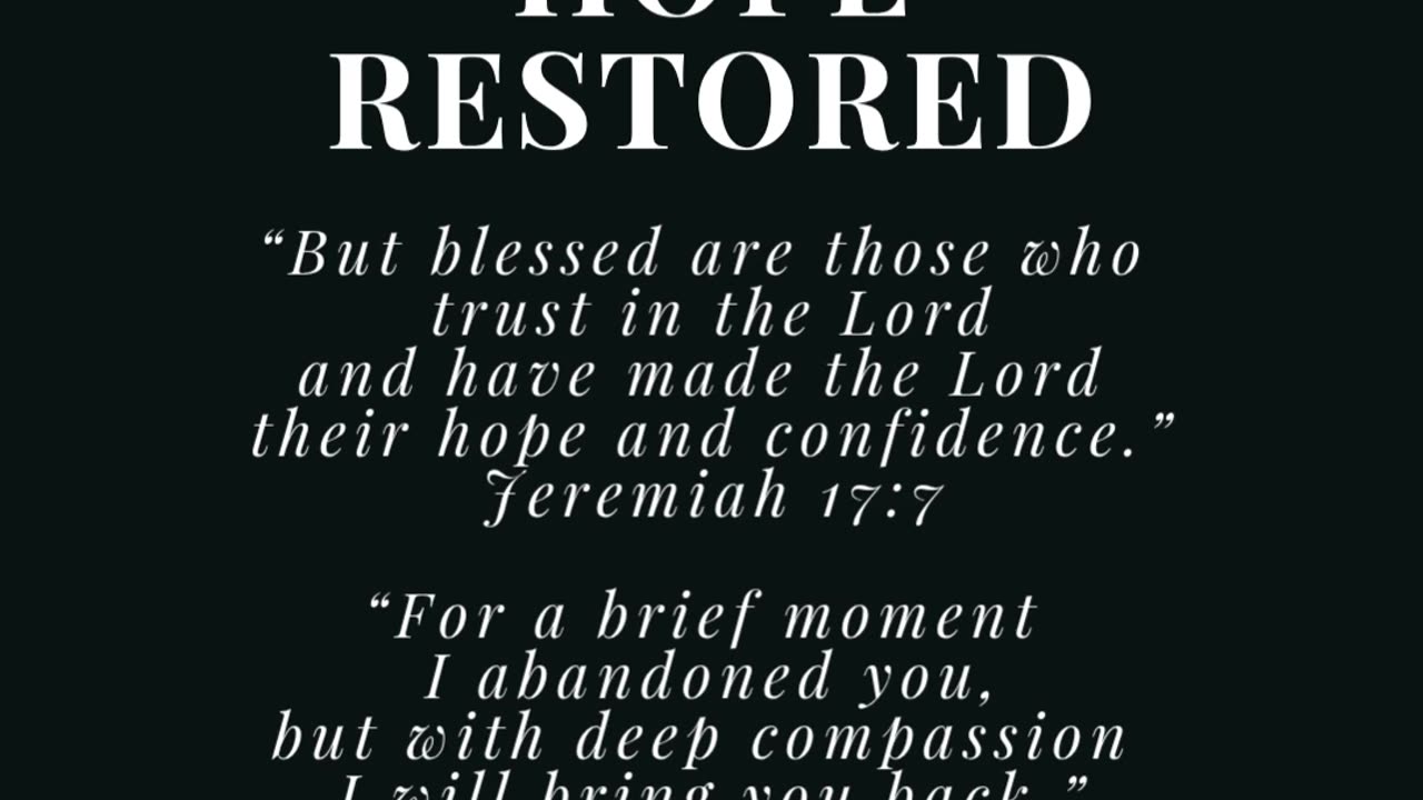 Hope Restored