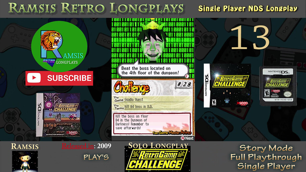Retro Game Challenge | Nintendo DS Game | 2009 | Guadia Quest | Episode #13 | Retroplay