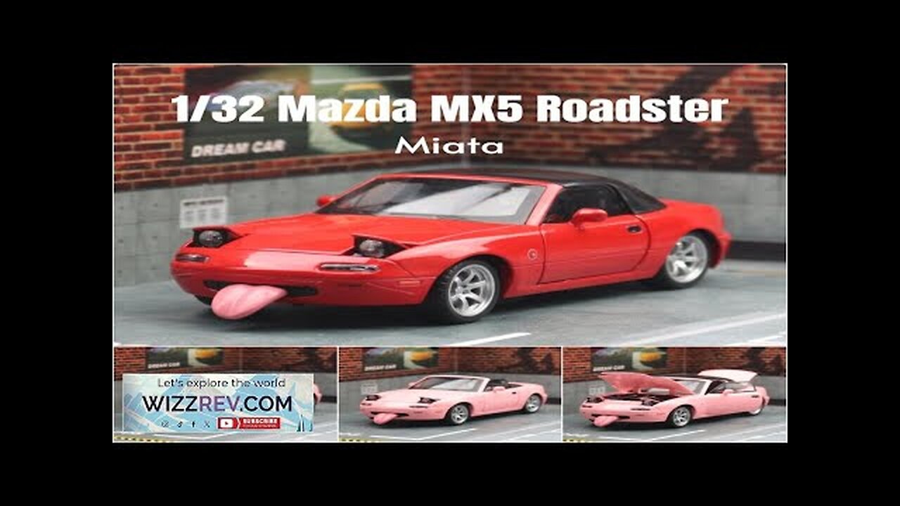 1/32 Mazda MX-5 Miniature Diecast Miata RoadSter Toy Car Model Sound Review