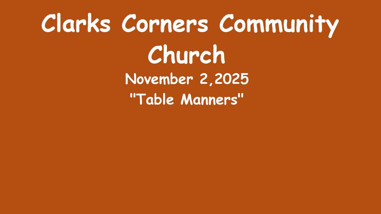 11/02/2025 Table Manners