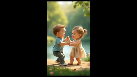 "Adorable Toddlers Dancing in Nature | Heartwarming Moments"