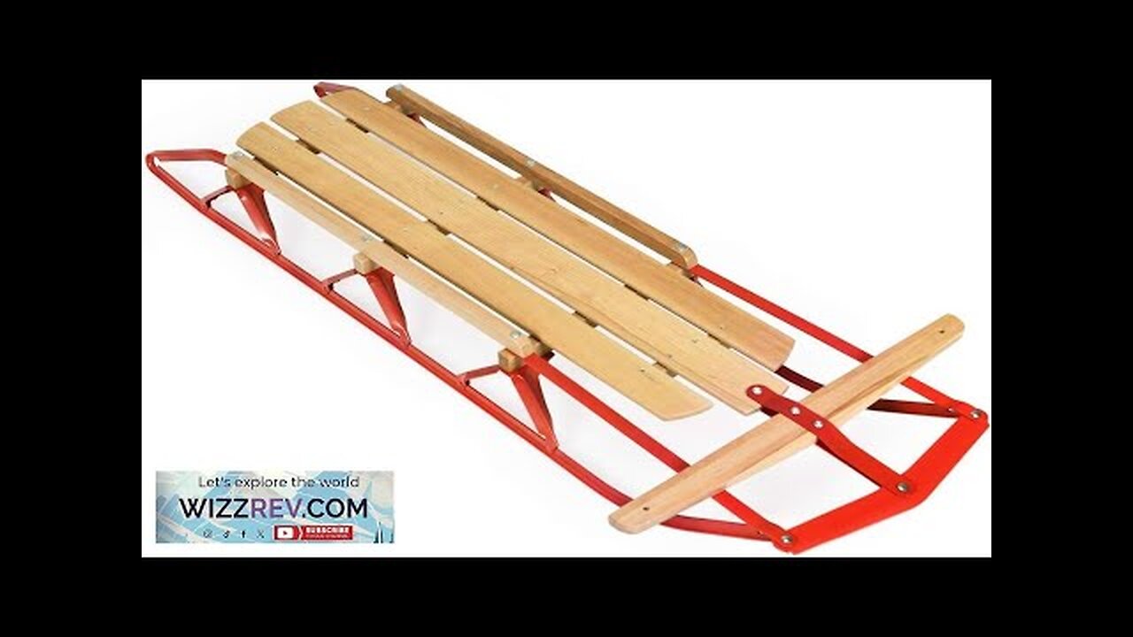 Goplus Wood Sled 54” Steel & Wood Sled Pull Steering Snow Slider Review