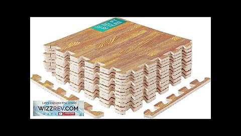 Yes4All 12SQ.FT Wood Grain Puzzle Exercise Mat Protective Flooring EVA Interlocking Foam Review