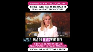 Whoopi: RFK Jr is "NOT A DOCTOR" - Cheryl Hines defends her husband HHS HEAD RFK JR