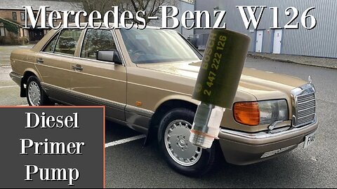 Mercedes-Benz W126 300SD - Diesel primer hand pump replacement