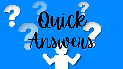 Quick Answers - Regarding Prayer