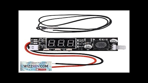 DC12V Driver Module PWM 2-3 Wire Fan Temperature Controller Speed Governor Display Review