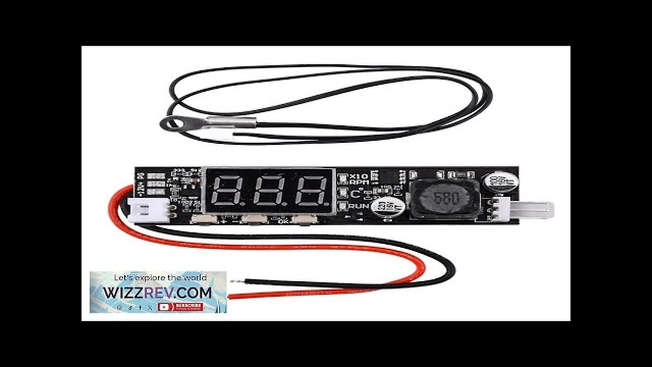 DC12V Driver Module PWM 2-3 Wire Fan Temperature Controller Speed Governor Display Review