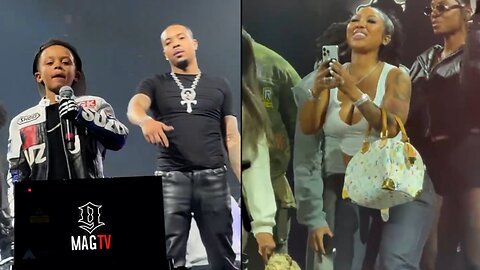 G Herbo & Ari Fletcher's Son Rips The Stage Performing His "Hit The Road" Song! 🎤