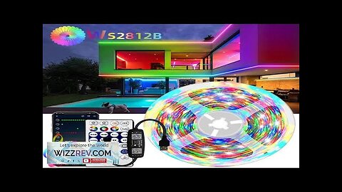 1-30M/1180Inch WS2812B Smart RGB Led Strip Magic RGBIC Chasing Individually Addressable Review