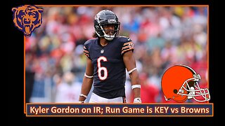 Kyler Gordon on IR; Run Game is KEY l Bears Week 15 Pre Game vs Browns l Da Bears With Dark