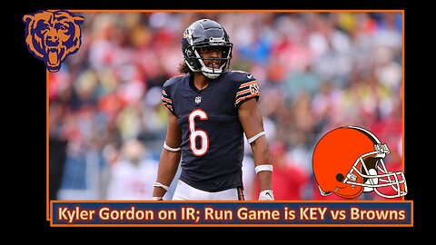 Kyler Gordon on IR; Run Game is KEY l Bears Week 15 Pre Game vs Browns l Da Bears With Dark