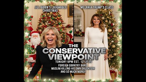 LIVE TONIGHT AT 9PM EST. ON THE CONSERVATIVE VIEWPOINT: CLASS FINALLY RETURNS TO THE WHITEHOUSE