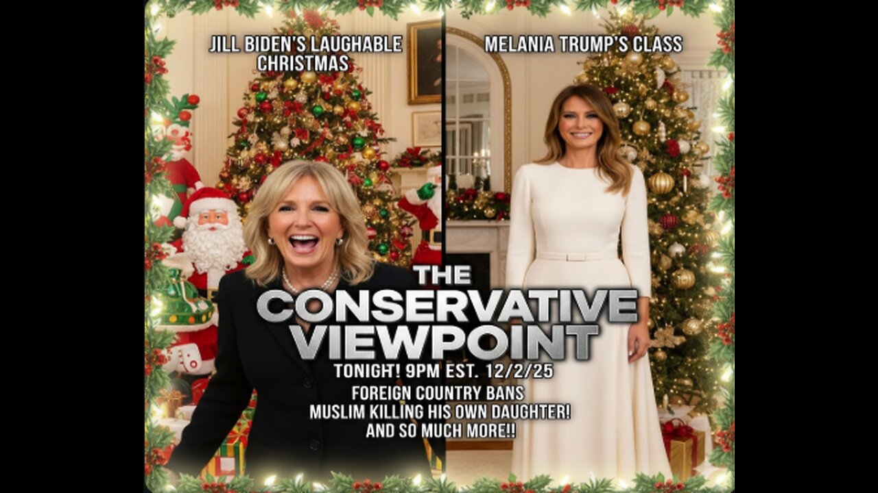 LIVE TONIGHT AT 9PM EST. ON THE CONSERVATIVE VIEWPOINT: CLASS FINALLY RETURNS TO THE WHITEHOUSE