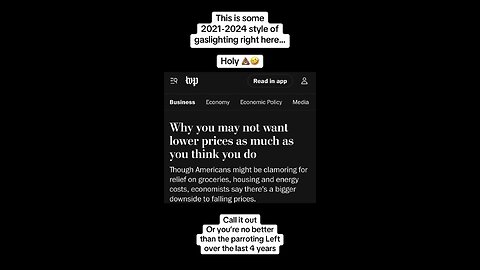 Gaslighting of the economy continues