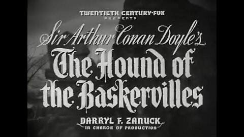 Sherlock Holmes: The Hound of the Baskervilles (1939) Detective Movie, Basil Rathbone, Nigel Bruce 