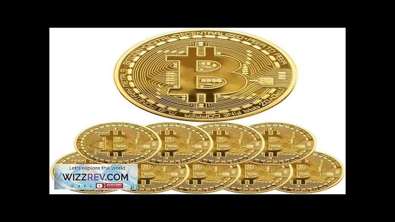 10Pcs Bitcoin Coin Bitcoin Commemorative Coin 24K Gold Plated 3mm BTC Cryptocurrency Review