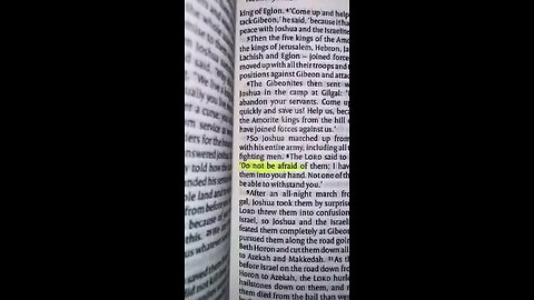 Daily Reminder: Do Not Be Afraid