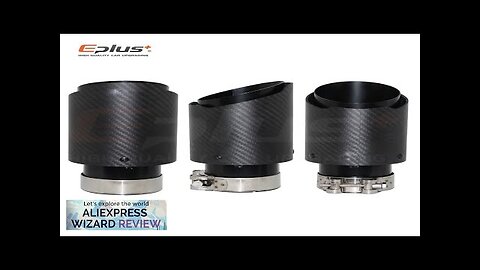 Car Matte Carbon Fibre Exhaust System Muffler Pipe Tip Straight Universal Black Review