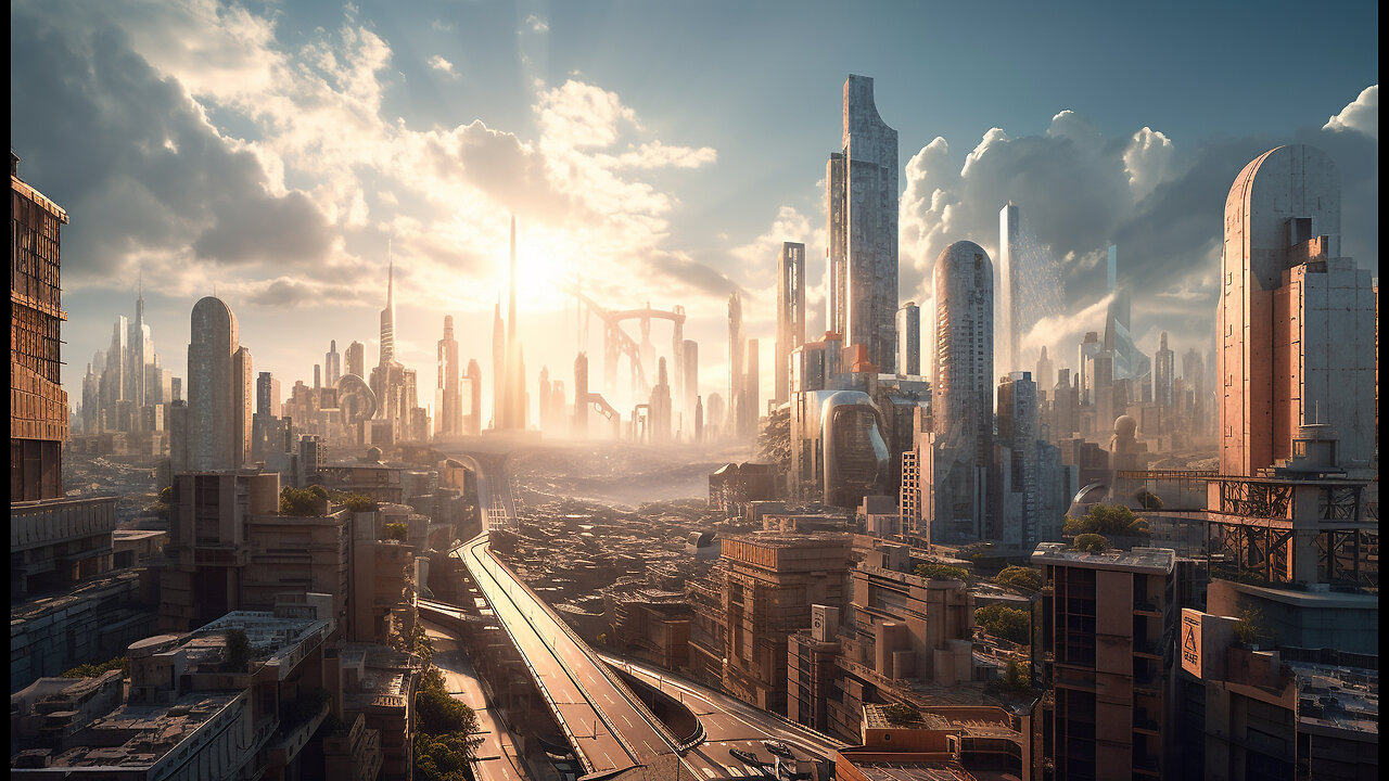 Veo 3 AI: City of the Future | Gritty Streets to Utopian Skyline in Seconds