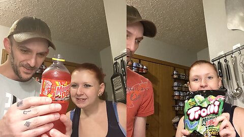 Trolli X Mountain Dew Taste Test (Gummies and Soda)