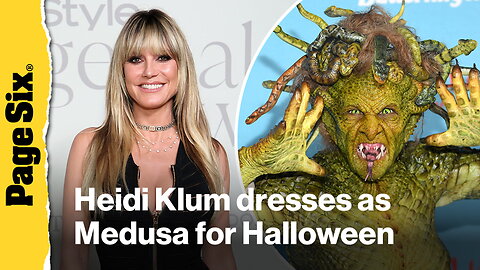 Heidi Klum dresses as Medusa for Halloween