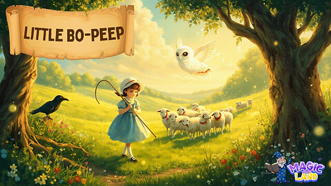 Little Bo Peep 🐑 Bedtime Story for Kids | Classic Nursery Tale in English