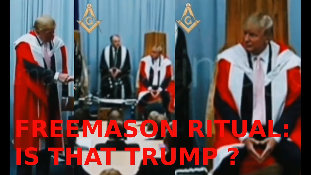 🔲🔺 FREEMASON RITUAL ▪️ IS THAT TRUMP❓