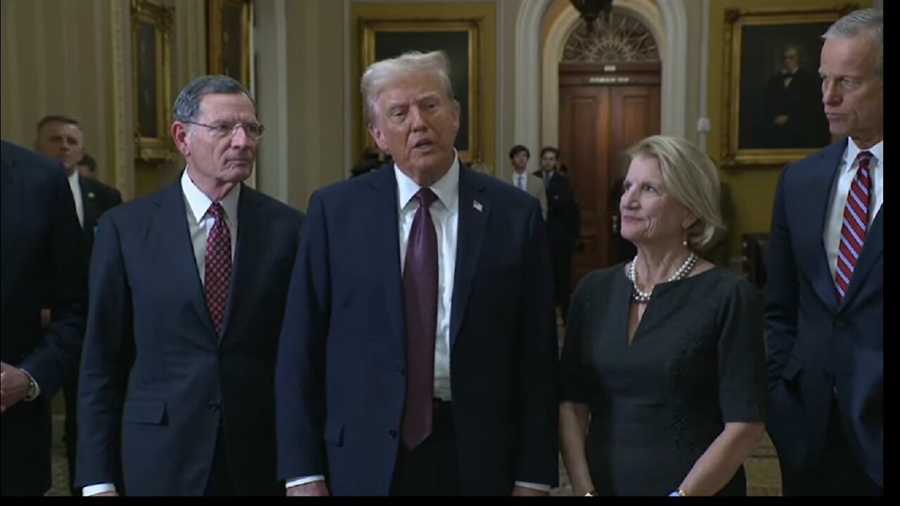 Trump meets with senators on Capitol Hill