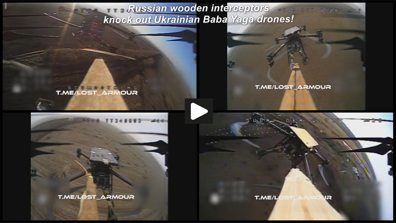 Russian FPV drones with a "wooden interceptor" shoot down Ukrainian drones