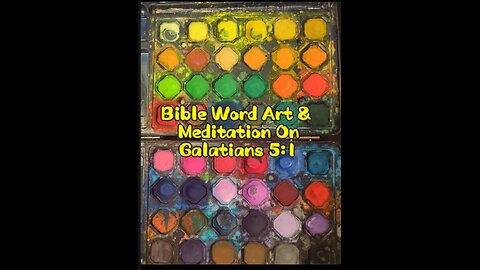 Bible Word Art & Meditation on Galatians 5:1
