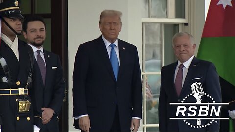 TRUMP❤️🇺🇸🥇🪽MEET THE KING OF JORDAN🤍🇺🇸🏅🪽🇯🇴🕌AT THE WHITE HOUSE💙🇺🇸🏅🏛️⭐️