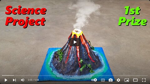 Volcano working model _ Best and easy science project 2025