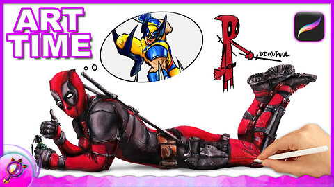 How to Draw Deadpool - Digital Painting