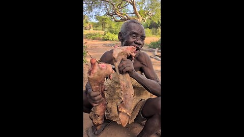 One bite and two feet #Africa #primitivetribe