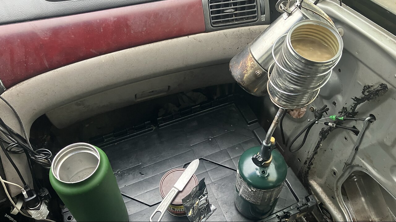 Making Mac and Cheese in the Car