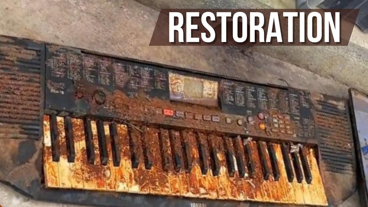 Extreme Yamaha Keyboard Restoration – From Muddy Mess to Brand New!