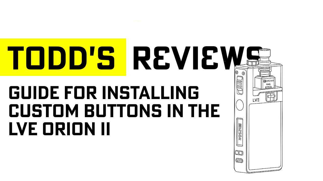 Guide for installing custom buttons in the LVE Orion II