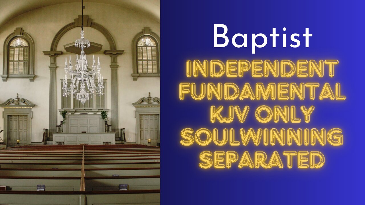 Why every Christian should go to an Independent Fundamental Baptist Church