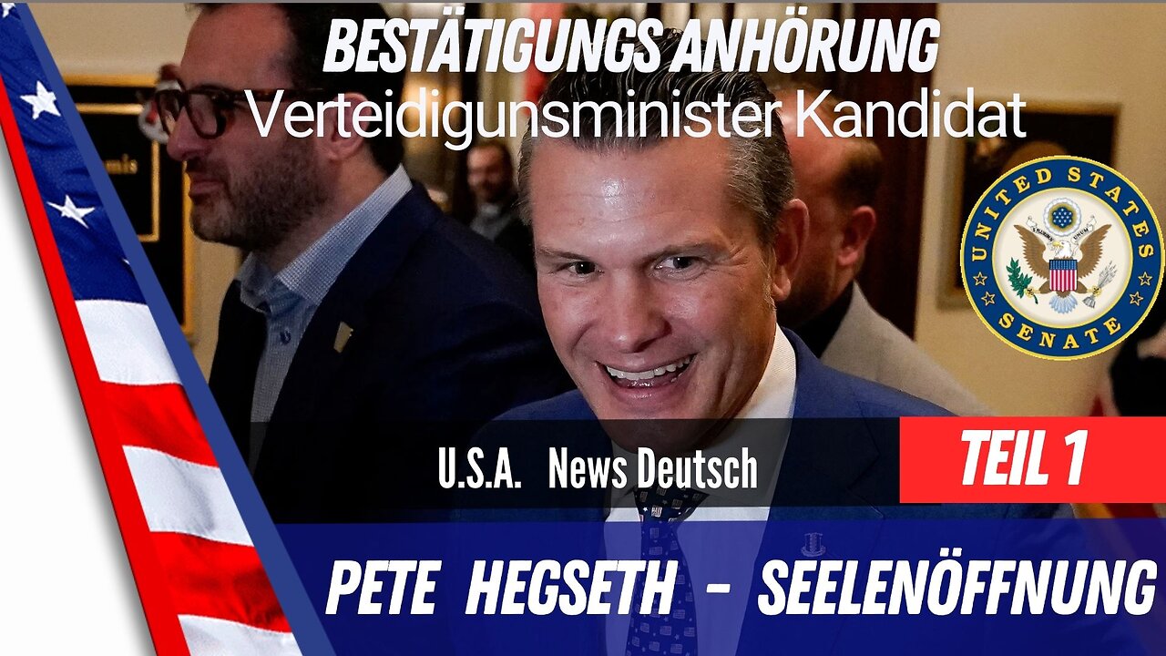 U.S. Senate -Trump Kabinett Bestätigung Pete Hegseth Verteidigungsminister Teil 1