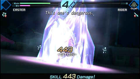 Fate/Extra フェイト エクストラ Perfect Patch Changes Checks Part 7 Glass Cannon Caster Vs Rider 1st Elimination Battle and Post Events No Hack
